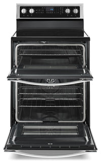 Whirlpool® 6.7 Cu. Ft. Electric Double Oven Range with True Convection - Electric Range in Stainless Steel