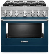 KitchenAid 36" Smart Commercial-Style Dual Fuel Range - KFDC506JIB