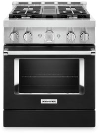 KitchenAid 30" Smart Commercial-Style Gas Range - KFGC500JBK