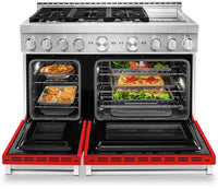 KitchenAid 48" Smart Commercial-Style Gas Range with Griddle - KFGC558JPA