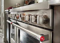 KitchenAid 48" Smart Commercial-Style Gas Range with Griddle - KFGC558JSS