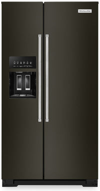 KitchenAid 19.9 Cu. Ft. Counter-Depth Side-by-Side Refrigerator - KRSC700HBS