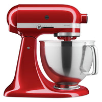 KitchenAid Artisan Series Tilt-Head Stand Mixer with Premium Accessory Pack - KSM195PSCA 