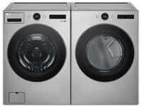 LG 5.2 Cu. Ft. Front-Load Washer and 7.4 Cu. Ft. Gas Dryer with TurboSteam® | Laveuse à chargement frontal 5,2 pi³ et sécheuse à gaz 7,4 pi³ avec technologie TurboSteamMD de LG | LGFL550G