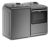 Maytag 6.0 Cu. Ft. Smart Washer and 7.4 Cu. Ft. Smart Gas Dryer - Metallic Slate