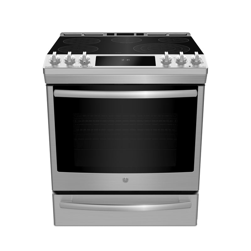 GE Profile 5.3 Cu. Ft. Electric Range with True European Convection - PCS940YMFS 