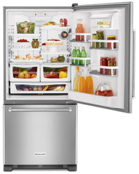KitchenAid 19 Cu. Ft. Bottom-Mount Refrigerator – KRBR109ESS - Refrigerator in Stainless Steel