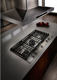 KitchenAid 36" 5- Burner Gas Cooktop – Stainless Steel - Gas Cooktop in Stainless Steel