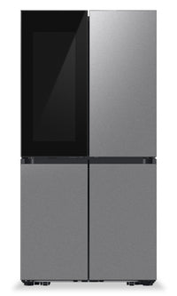 Samsung 36" 22.8 Cu. Ft. Bespoke Counter-Depth 4-Door Flex™with Beverage Zone™ Refrigerator - Stainl… | Réfrigérateur BESPOKE Samsung de 22,8 pi³ et de 36 po de profondeur comptoir à 4 portes FlexMC avec …