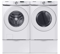 Samsung 5.2 Cu. Ft. Front-Load Washer and 7.5 Cu. Ft. Electric Dryer - White 