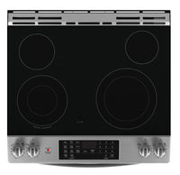 GE 5.3 Cu. Ft. Electric Range with Self Clean and Convection - Stainless Steel - JCS830SVSS | Cuisinière électrique GE de 5,3 pi³ avec autonettoyage et convection - acier inoxydable - JCS830SVSS