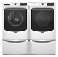 Maytag 5.8 Cu. Ft. Pet Pro Smart Front-Load Washer and 7.4 Cu. Ft. Electric Dryer - White | Laveuse intelligente à chargement frontal Pet Pro de 5,8 pi³ et sécheuse électrique de 7,4 pi³ de Maytag – blanches | MAFL702W