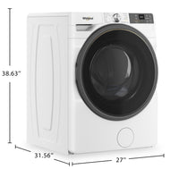 Whirlpool 5.2 Cu. Ft. Smart Front-Load Washer with FreshFlow™ Vent System - White - WFW5720RW | Laveuse intelligente Whirlpool à chargement frontal de 5,2 pi³ avec système de ventilation FreshFlowMC - blanche - WFW5720RW | WFW5720W