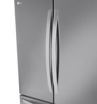 LG 36" 32 Cu. Ft. French-Door Standard-Depth MAX™ Refrigerator - Smudge Proof Stainless Steel - LRFL… | Réfrigérateur LG de 32 pi³ et de 36 po à portes françaises de profondeur standard MAXMC - acier inox…