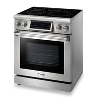 Thor Kitchen 4.55 Cu. Ft. Tilt Panel Professional Electric Range - TRE3001 | Cuisinière professionnelle électrique Thor Kitchen de 4,55 pi³ à panneau inclinable - TRE3001 | TRE301SS