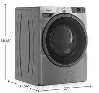 Whirlpool 5.2 Cu. Ft. Smart Front-Load Washer with FreshFlow™ Vent System - Radiant Silver - WFW5720RR | Laveuse intelligente Whirlpool à chargement frontal de 5,2 pi³ avec système de ventilation FreshFlowMC - argenté radieux - WFW5720RR | WFW5720R