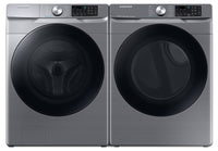 Samsung 5.2 Cu. Ft. Front-Load Washer and 7.5 Cu. Ft. Gas Dryer - Platinum 