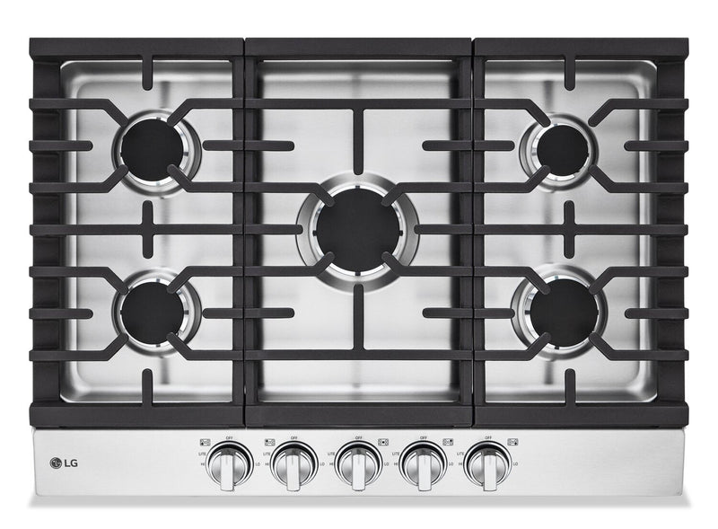 LG 30" Gas Cooktop with UltraHeat™ 20,000 BTU Burner - CBGJ3023S 