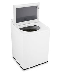 LG 5.8 Cu. Ft. Smart Top-Load Washer with EasyUnload™ and AI Sensing - Alpine White - WT8200CW | Laveuse intelligente LG à chargement par le haut de 5,8 pi3 avec EasyUnload et détection IA - blanc alpin - WT8200CW | WT8200CW