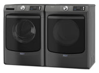 Maytag 5.8 Cu. Ft. Pet Pro Smart Front-Load Washer and 7.4 Cu. Ft. Gas Dryer - Volcano Black | Laveuse intelligente à chargement frontal Pet Pro de 5,8 pi3 et sécheuse à gaz de 7,4 pi3 de Maytag – noir volcan | MAFL702U