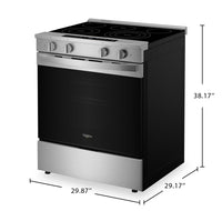 Whirlpool 5.3 Cu. Ft. Electric Range with Air Fry and WipeClean™ Coating - Stainless Steel - YWSES7530RZ | Cuisinière électrique Whirlpool de 5,3 pi3 avec friture à air et revêtement WipeCleanMC - acier inoxydable - YWSES7530RZ | YWSES75Z