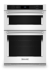 KitchenAid 30" 6.4 Cu. Ft. Combination Microwave Wall Oven with Air Fry - KOEC530PWH | Four mural combiné avec four à micro-ondes KitchenAid de 30 po de 6,4 pi3 et friture à air - KOEC530PWH | KOEC53WW