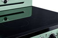 Classic Retro by Unique 30" 3.9 Cu. Ft. Induction Range - Summer Mint Green - UNQ-30CR IC LG | Cuisinière à induction Classic Rétro par Unique de 30 po et de 3,9 pi3 - vert menthe estival - UNQ-30CR IC LG | UNQ30ICG