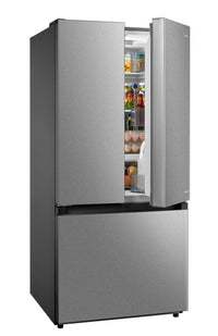 Midea 30" 18.4 Cu. Ft. French-Door Refrigerator - Stainless Steel - MRF18B4AST | Réfrigérateur Midea de 18,4 pi³ et de 30 po à portes françaises - acier inoxydable - MRF18B4AST | MRF18B4A