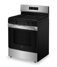 Whirlpool 30" 5.3 Cu. Ft. Gas Range with SpeedHeat™ Burner - WFGS3530RS | Cuisinière à gaz Whirlpool de 5,3 pi³ et de 30 po avec brûleur SpeedHeatMC - WFGS3530RS | WFGS353S