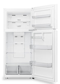 Hisense 30" 18 Cu. Ft. Top-Mount Refrigerator - White - RT18A2FWD | Réfrigérateur Hisense de 18 pi³ et de 30 po à congélateur supérieur - blanc - RT18A2FWD