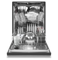 KitchenAid 39 dB Front-Control Dishwasher with Third Level Rack - KDFE204KPS - Dishwasher in Stainless Steel with PrintShield™ Finish