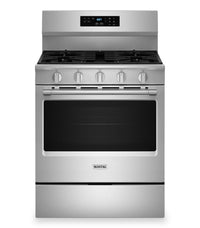 Maytag 5 Cu. Ft. Convection Gas Range with No Preheat Air Fry - Stainless Steel - MFGS6030RZ | Cuisinière à gaz Maytag de 5 pi3 à convection avec friture à air sans préchauffage - acier inoxydable - MFGS6030RZ | MFGS60RZ