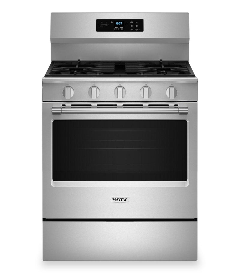 Maytag 5 Cu. Ft. Convection Gas Range with No Preheat Air Fry - Stainless Steel - MFGS6030RZ | Cuisinière à gaz Maytag de 5 pi3 à convection avec friture à air sans préchauffage - acier inoxydable - MFGS6030RZ | MFGS60RZ