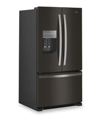 Whirlpool 36" 25 Cu. Ft. French-Door Refrigerator with Ice and Water Dispenser - WRFF3436RV | Réfrigérateur Whirlpool de 36 po et de 25 pi³ à portes françaises avec distributeur d’eau et de glaçons - WRFF3436RV | WRFF34RV