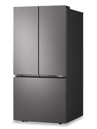 LG 25 Cu. Ft. Smart French-Door Refrigerator with Ice Maker - Black Stainless Steel - LF25S6200D | Réfrigérateur intelligent LG de 25 pi³ à portes françaises avec machine à glaçons - acier inoxydable noir - LF25S6200D | LF25S62D