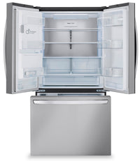 LG 36" 31 Cu. Ft. French-Door Standard-Depth MAX™ Refrigerator - Smudge Proof Stainless Steel - LRFX… | Réfrigérateur LG de 31 pi³ et de 36 po à portes françaises de profondeur standard MAXMC - acier inox…