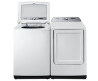 Samsung 5.8 Cu. Ft. Top-Load Washer and 7.4 Cu. Ft. Electric Dryer - White 