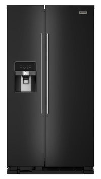 Maytag 36" 25 Cu. Ft. Side-by-Side Refrigerator - Black - MRSF4036PB | Réfrigérateur Maytag de 25 pi³ et de 36 po à compartiments juxtaposés - noir - MRSF4036PB | MRSF40PB