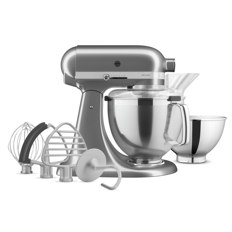 KitchenAid Artisan Series Tilt-Head Stand Mixer with Premium Accessory Pack - KSM195PSMS 