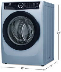 Electrolux 5.2 Cu. Ft. Front-Load High-Efficiency Steam Washer - Glacier Blue - Stackable - ELFW7437… | Laveuse à la vapeur haute efficacité Electrolux à chargement frontal de 5,2 pi³ - bleu glacier - sup…