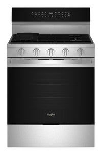 Whirlpool 5 Cu. Ft. Smart Gas Range with Air Fry and Self-Clean - Stainless Steel - WFGS7530RZ | Cuisinière intelligente à gaz Whirlpool de 5 pi³ avec friture à air et autonettoyage - acier inoxydable - WFGS7530RZ | WFGS75RZ