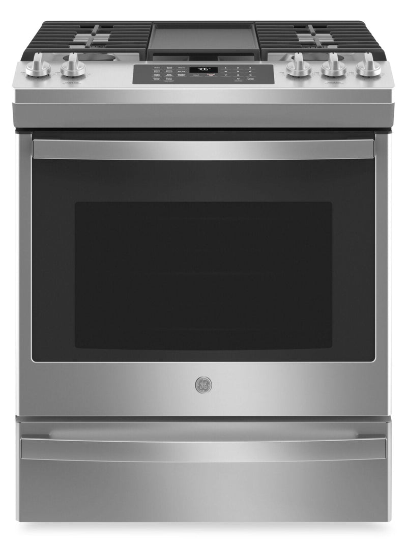 GE 5.6 Cu. Ft. Convection Gas Range with No-Preheat Air Fry - JCGS760SPSS 