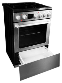 Danby 24" 2.5 Cu. Ft. Electric Range with TruAirFry - Stainless Steel - DRCA240BSSC | Cuisinière électrique Danby de 2,5 pi3 et de 24 po avec TruAirFry - acier inoxydable - DRCA240BSSC | DRCA24SC