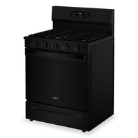 Whirlpool 5 Cu. Ft. Gas Range with Air Fry and Self-Clean - Black - WFGS5030RB  | Cuisinière à gaz Whirlpool de 5 pi³ avec friture à air et autonettoyage - noire - WFGS5030RB  | WFGS50RB