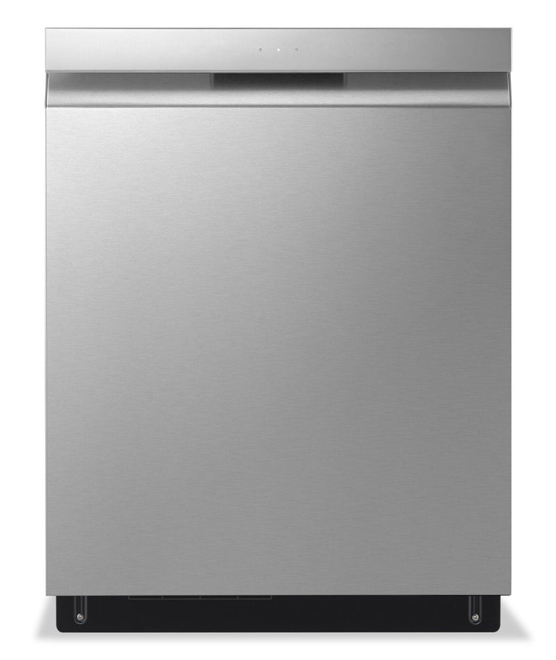 LG 24" 48 dBA Built-In Top-Control Dishwasher with QuadWash® - Smudge Proof Stainless Steel - LDPN45… | Lave-vaisselle encastré LG à 48 dBA de 24 po avec commandes sur le dessus et QuadWashMC - acier inox…