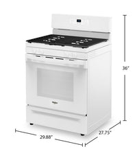 Whirlpool 30" 5.3 Cu. Ft. Gas Range with SpeedHeat™ Burner - WFGS3530RW | Cuisinière à gaz Whirlpool de 5,3 pi³ et de 30 po avec brûleur SpeedHeatMC - WFGS3530RW | WFGS353W