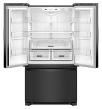 Whirlpool 36" 25 Cu. Ft. French-Door Refrigerator with Interior Water Dispenser - WRFF3236RB  | Réfrigérateur Whirlpool de 36 po et de 25 pi³ à portes françaises avec distributeur d’eau interne - WRFF3236RB  | WRFF32RB