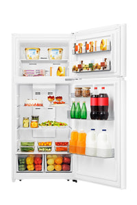 Hisense 30" 18 Cu. Ft. Top-Mount Refrigerator - White - RT18A2FWD | Réfrigérateur Hisense de 18 pi³ et de 30 po à congélateur supérieur - blanc - RT18A2FWD