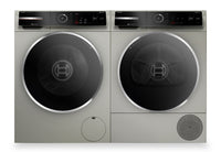 Bosch 800 Series 2.4 Cu. Ft. Front-Load Washer and 4 Cu. Ft. Heat Pump Dryer  | Laveuse à chargement frontal de 2,4 pi³ et sécheuse avec pompe à chaleur de 4 pi³ de série 800 de Bosch  | BOFL2400