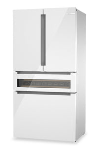 Bosch 36" 20.5 Cu. Ft. 800 Series Smart Counter-Depth French-Door Refrigerator - B36CL81ENW  | Réfrigérateur intelligent Bosch série 800 de 36 po et de 20,5 pi3 de profondeur comptoir à portes françaises - B36CL81ENW  | B36CL81W